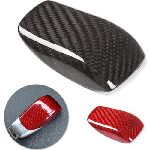 For Mercedes Benz A B C E CLS GLC GLS Class W212 W205 W463 W204 W220 W246 Car-Styling Key Case Back Cover Carbon Fiber Decor