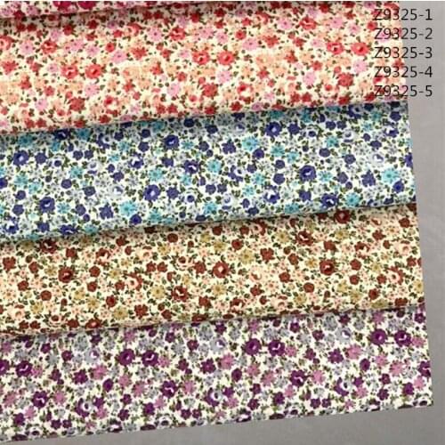 Small floral dress fabric 100% cotton poplin, ladies childrens pajamas, home clothes textiles, pure cotton bedding, bed linen