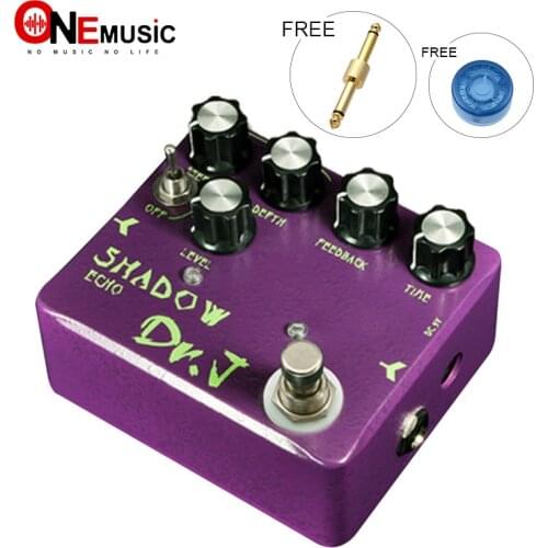 DR.J by JOYO D-54 SHADOW ECHO Effect Guitar Pedal with Free Connector