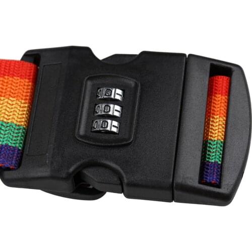 Travel Luggage Suitcase Strap Baggage Backpack Belt with Coded Lock C66