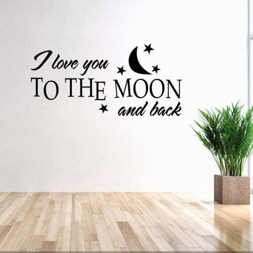 I love you vinyl quotes wall decal home decor bedroom art mural wallpaper wall stickers removable