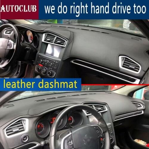 For Citroen C4 Pallas Quatre DS4 2011 2012 2013 2017 2018 Leather Dashmat Dashboard Cover Car Pad Dash Mat SunShade Carpet Cover