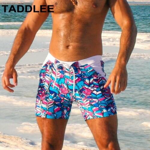 Taddlee Swimwear Men Swimming Briefs Bathing Suits Beach Surfing Wear Sexy Square Cut Swimsuits
