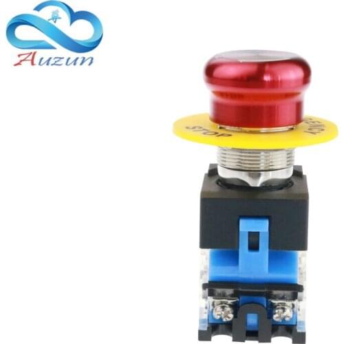 22 mm metal stop switch and other stainless steel waterproof antirust aluminum head high current power LA160-22A9-11ZS