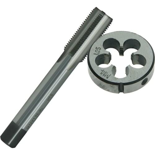 M14x1.25 HSS Tap & Die Right Hand Straight Flute Metric Thread Plug Tapping Tool