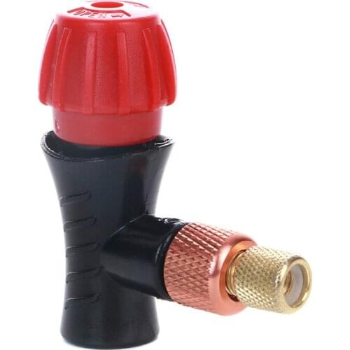 CO2 Bike Inflator Portable Presta Schrader Valve Head Compatible Bicycle Tire Pump Road MTB Fit Any Threaded Cartridges