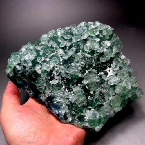 2200g New Find!!! Blue-Green Fluorite Cluster - crystals and stones healing Mineral specimen Home Decor feng shui decoration