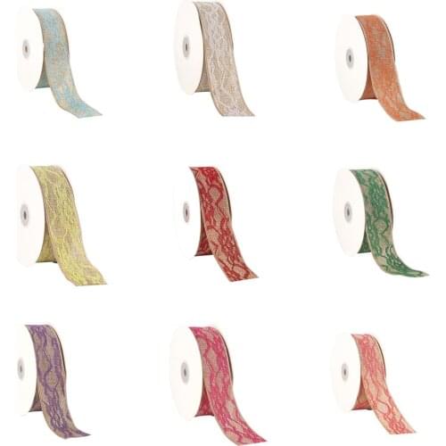 Solid Lace Linen Ribbon 22yards/lot ,DIY Handmade Materials,Wedding Gift Wrap Christmas Decoration,25Yc18664