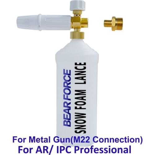 Snow foam lance Foam Generator High Pressure Soap Foamer M22 Thread Connect for AR Lavor Professional Pressure Washer