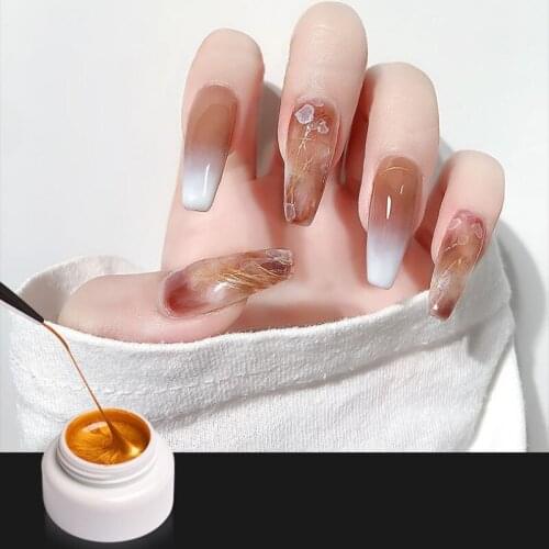 Nail Art Stretch Painted Brushed Glue DIY Spider Glue Nail Art Supplies Convenient And Easy To Use Safety TSLM1