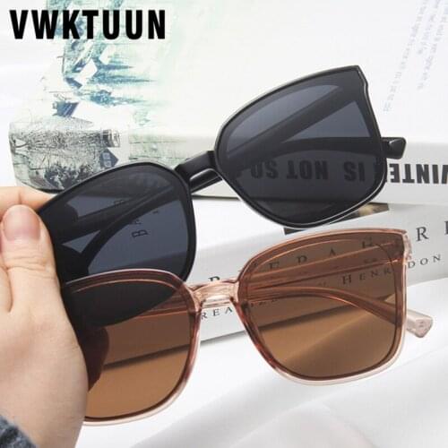 VWKTUUN Vintage Sunglasses Women Cat Eye Glasses Square Sun Glasses For Women Men Geometric Sunglass Retro Sunglasses