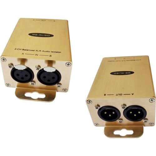 XLR Audio Isolator XLR Audio Transform with Eliminate noise Balanced Audio Isolation