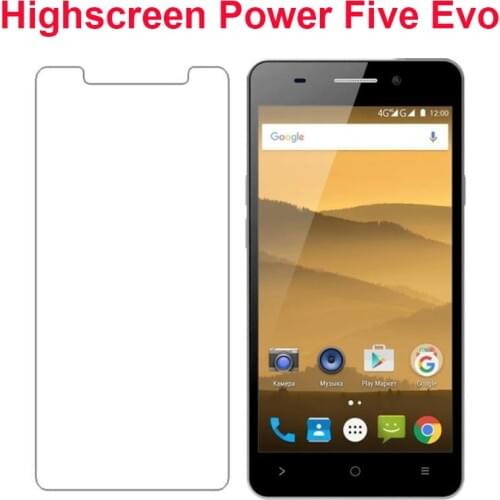 Tempered Glass For Highscreen Power Five Evo Screen protector Ultra-thin 9H Protective Glass Film for Highscreen Power Five Evo