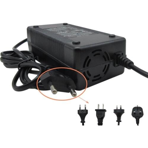 54.6V 3A Electric Bicycle Lithium Battery Charger 48V Lithium Battery Pack 3 Pin Female Connector M12 Plugs