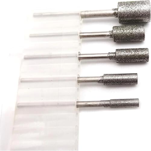 1Pc 3/4/5/6mm High Quality 2.3 Diamond Chainsaw Grinding Burr Metal Polishing Electric Grinding Drill