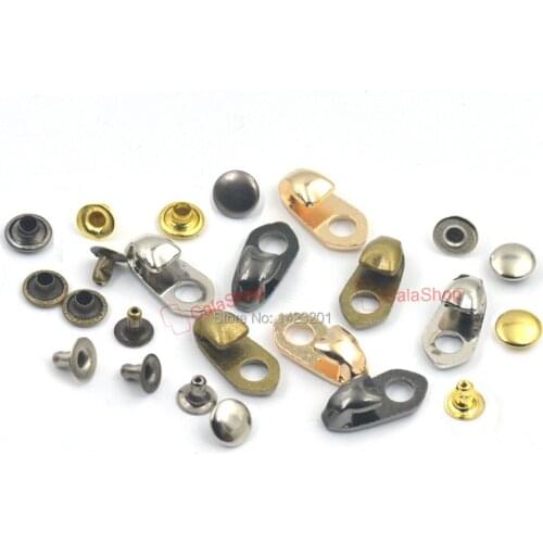 10/25/100 Pcs / Lot Boot Hooks Lace Fittings With Rivets Camp Hike Climbing Repair Shoes Buckles Hooks Accessories