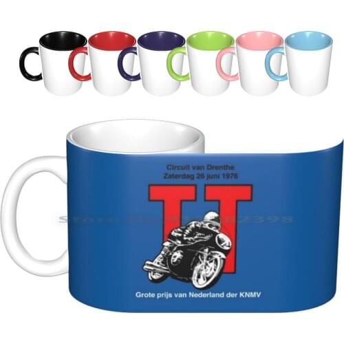 1976 Dutch Tt Tourist Trophy Ceramic Mugs Coffee Cups Milk Tea Mug Dutch Tt Tourist Trophy Assen Motorcycle Grand Prix 500cc