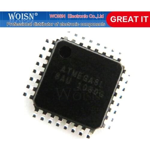 2pcs/lot ATMEGA8A-AU ATMEGA8L-8AI ATMEGA8L-8AU ATMEGA8-16AU ATMEGA8L ATMEGA8A ATMEGA8 QFP-32 In Stock