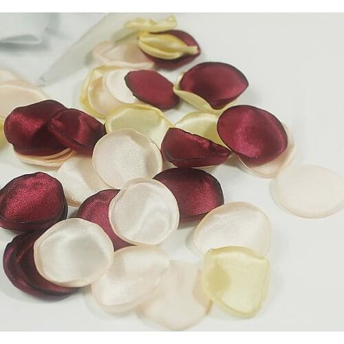 200 Pieces/ Pack Fake Organza Rose Petals Wedding Party Supplies Artificial Flowers Polyester Organza Silk Of Rose Petals