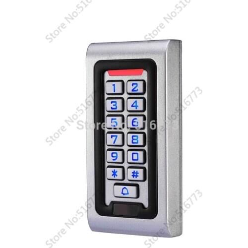 2000 Users, Metal waterproof access control system, support Card, PIN, Card + PIN