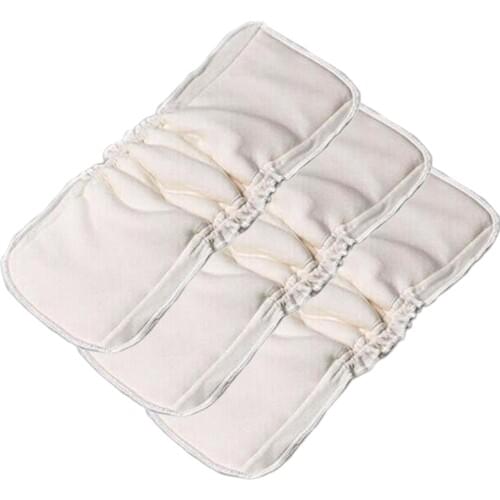3 PCS/ Pack 5 Layers Bamboo Cotton cloth diapers Inserts Nappy changing mat Baby Diapers Reusable diaper changing pad