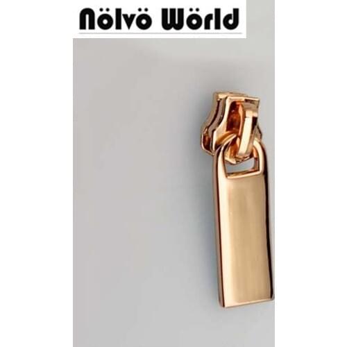 50pcs 5# DIY Gold Metal teeth zipper head plus zipper puller slider metal for bags,garments fabric NO.5 METAL ZIPPER TEETH