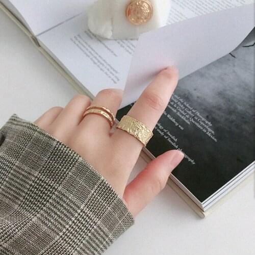 Charm Irregular Round Finger Ring For Women Men Vintage Boho Knuckle Party Rings Punk Jewelry Girls Gift