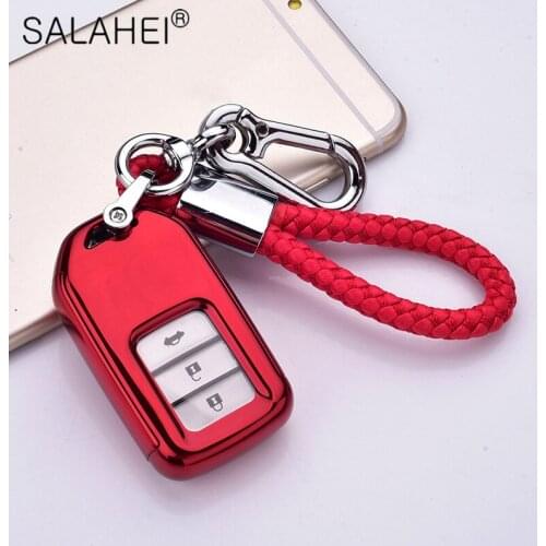 TPU+PC Car Key Case Holder Covers For Honda Accord EX EXL Civic Crv Crz Hrv Pilot Ridgeline 2016 2017 2018 Keychain Accessories