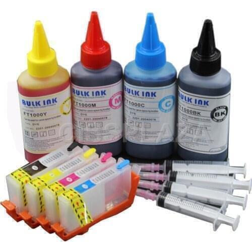 CISSPLAZA 1X Refillable Ink Cartridge Compatible for HP934 for HP935 XL For HP Officejet pro 6230 6830 6835 6812 6815 printer