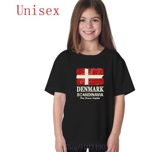 Denmark Flag kids clothes girls children clothes boys kids clothes girls 8 to 12 baby girl clothes kids tshirts boys shorts