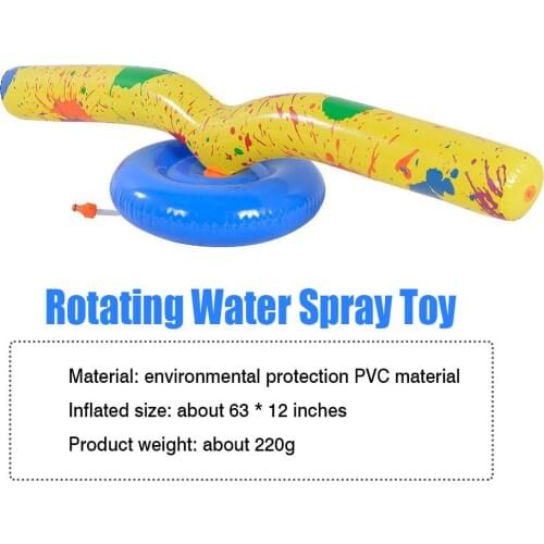 Child adult 63-inch Kids Water Sprinkler Toy Outdoor Party Inflatable Water Spray Toy Sprinkler for Boys Girls