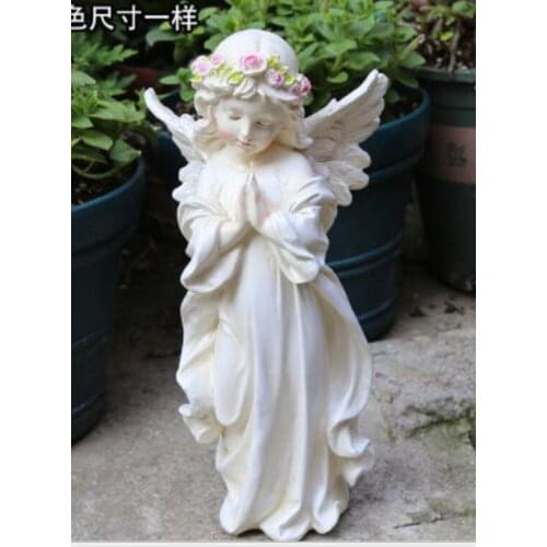 Figure creative decoration decoration sculpture crafts gardening decoration Creative resin figure American angel decorations