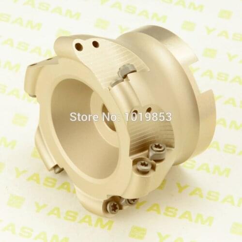 EMR-5R-80-27-6T indexable Shell mill face milling cutter for round RPMW1003 carbide inserts