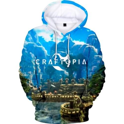 Classic Design 3D Printed Craftopia Hooded Sweatshirt Men women Casual Hoodies High Quality Autumn Winter Pullover streewear top