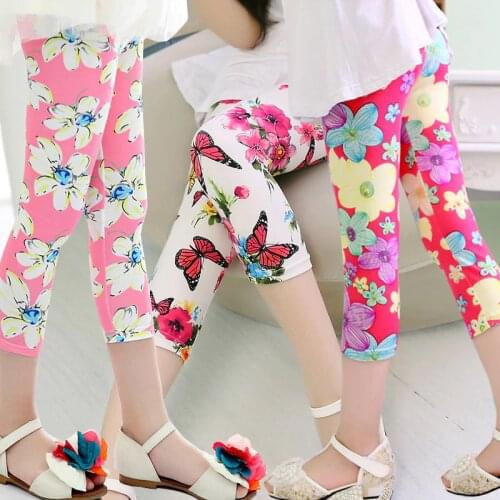 Hot & New Girls leggings summer Korean multi-colored elastic milk silk breathable pant Leggings