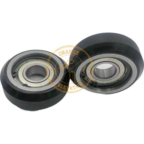 Villa ladder hydraulic ladder guide shoes 70*25*6204 Roller OD70mm W25mm Bearing 6204