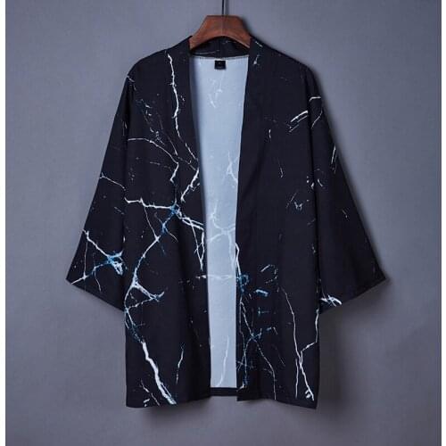 2021 New Fashion Spring Summer Black Coat Japanese Kimono Cardigan Kimono Female Haori for Woman Man Loose Thin Outer Garment
