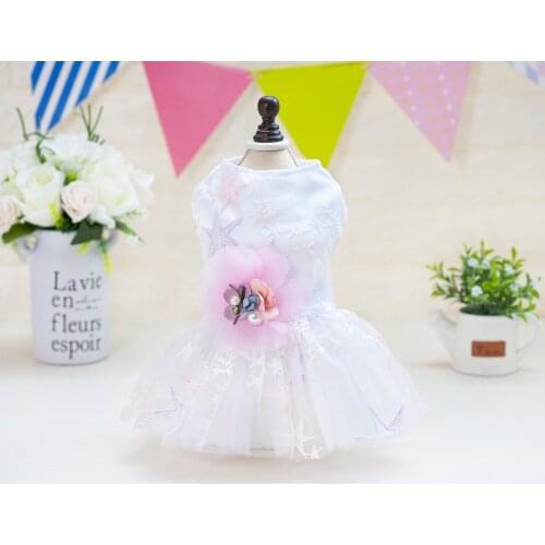 New Cute Starfish Style Pet Dogs Dress Beautiful Fashion New Puppy Dogs Clothing Dress For Dog