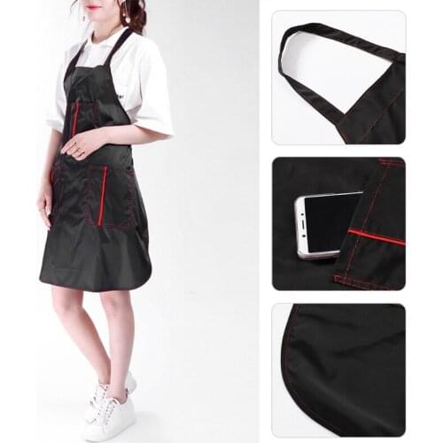Pro Salon Barber Hair Cutting Gown Cape Hairdressing Hairdresser Apron 3 Pockets 95AC
