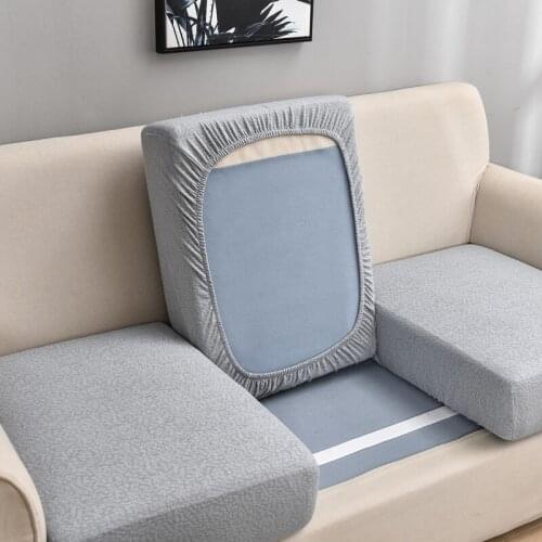Simple Waterproof Funiture Protector Thick Sofa Cover Corner Seat Slipcover Elastic Solid Color Couch Covers Elastic Material