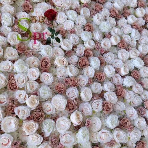 SPR Wholesale roll up backdrop pink wall Flower Decoration For wedding backdrop