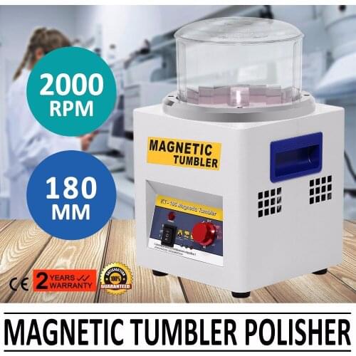 T185 Magnetic Tumbler 180mm Jewelry Polisher Super Finishing Machine 110V / 220V