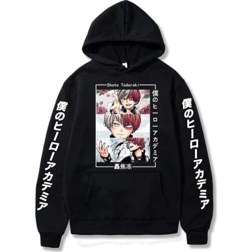 2021 My Hero Academia Shoto Todoroki Hoodies Sweatshirt Unisex Clothes Men Women Moleton