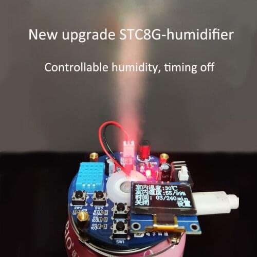 Upgraded Version Smart Diy Humidifier Module Electronic Diy Production Kit Timing Switch Humidity Control Atomizer