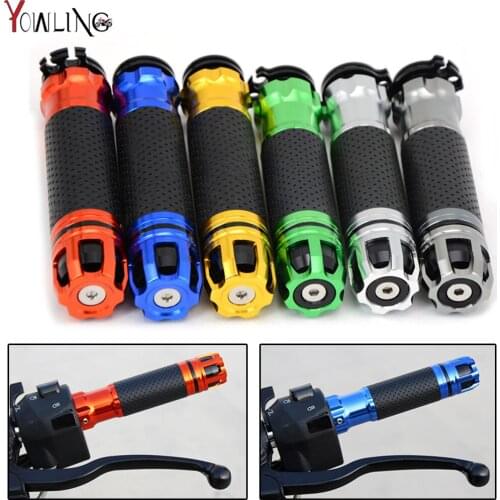 Universal 7/8''22MM CNC Motorcycle handlebar grip handle bar Motorbike handlebar grips 6 colors for option