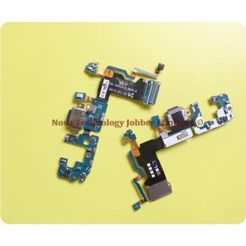 Wyieno 10Pcs/Lot For Samsung S9 Plus G965F G965N S9+ Charging Port Board Charger Flex Cable Phone Parts Dock Microphone Plug