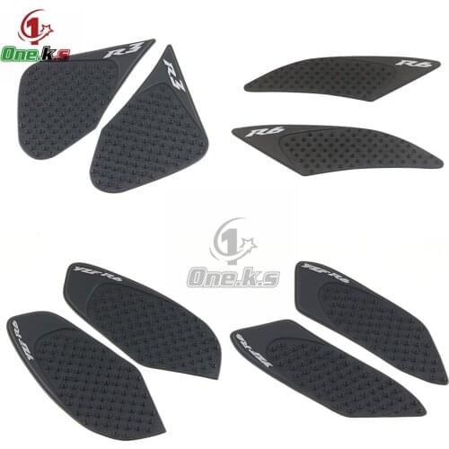 Tank Traction Pad Side Gas Knee Grip Protector For YAMAHA YZF-R6 YZF-R3 R25