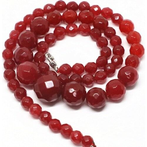 13 style tower chain choker necklace 6-14mm natural stone dyed jades chalcedony crystal round beads jewelry 18inch B622