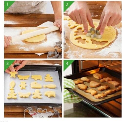 4Pc Baking Cutter Metal Cookie 3D Cake Decor Easter Spring Mold Biscuit Mould Rabbit Baking Decor Pastry Modelling Tools 2