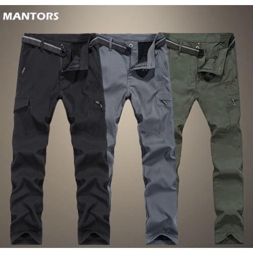 Cargo Pants Mens Tactical Pants Quick-drying Breathable Pants Male Casual Army Military Pants Solid Color Workout Tracksuit Men